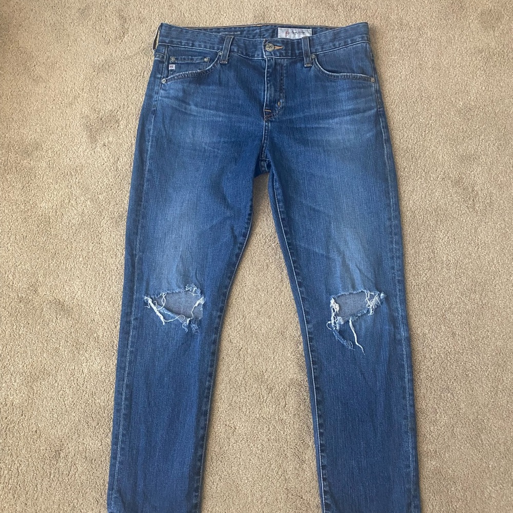 AG-ED High Rise Distressed Skinny Jeans Women’s Size 28R